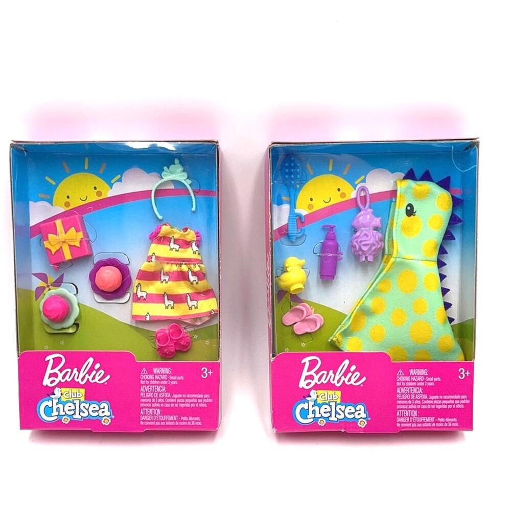 NEW - Chelsea BARBIE DOLL clothing 2 pack sets --